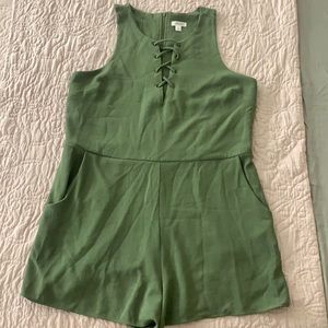 green romper